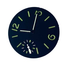 34.5mm Green Luminous Watch Dial With Watch Hands For ETA 6497 ST3600 Movement C