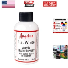 Acrylic Leather Paint for Shoes, Sneakers, Leather, Canvas, Furniture, and Mo...