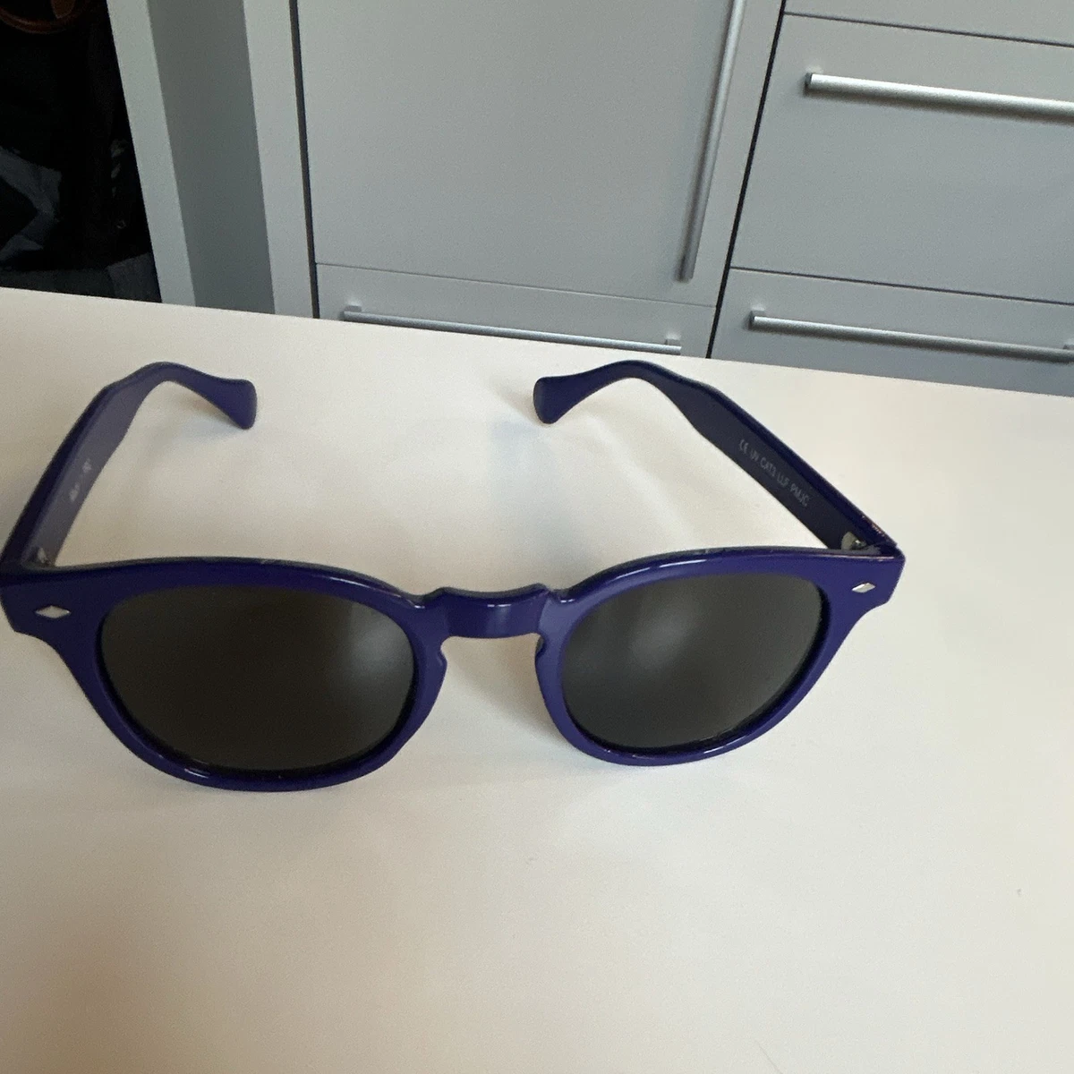 JUST DANCE Jungen Sonnenbrille rund blau, schwarze getönte Kunststoffgläser