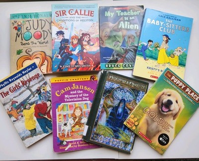 Lot of 10 Children's Kids Chapter Books - Random - Free Shipping!