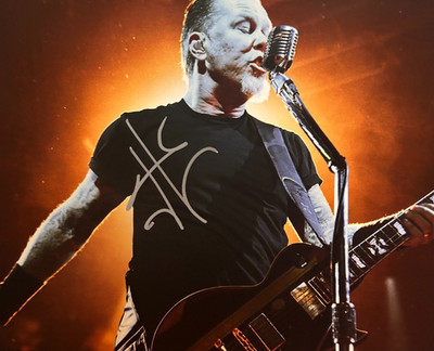 James Hetfield Signed (METALLICA) 8x10'' Authentic Original Autograph + COA