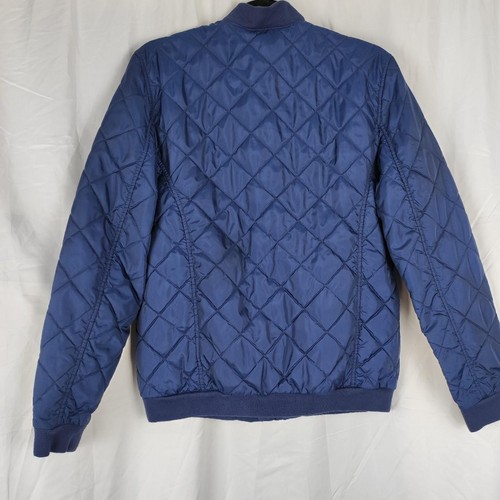 Polo Ralph Lauren Mens Youth Navy Blue Quilted Bomber Jacket Size XL 18-20 - Picture 2 of 8