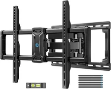 Pipishell Full Motion TV Wall Mount for 42-85 inch Flat Screen LED Black 