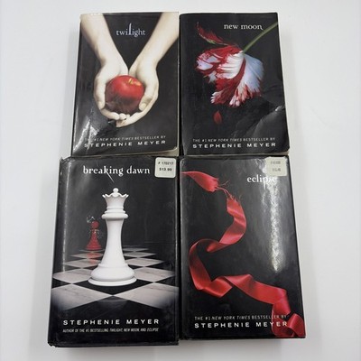Lot Of 4 Twilight Saga Complete Set #1-4 HC/PB Book Stephenie Meyer Eclipse