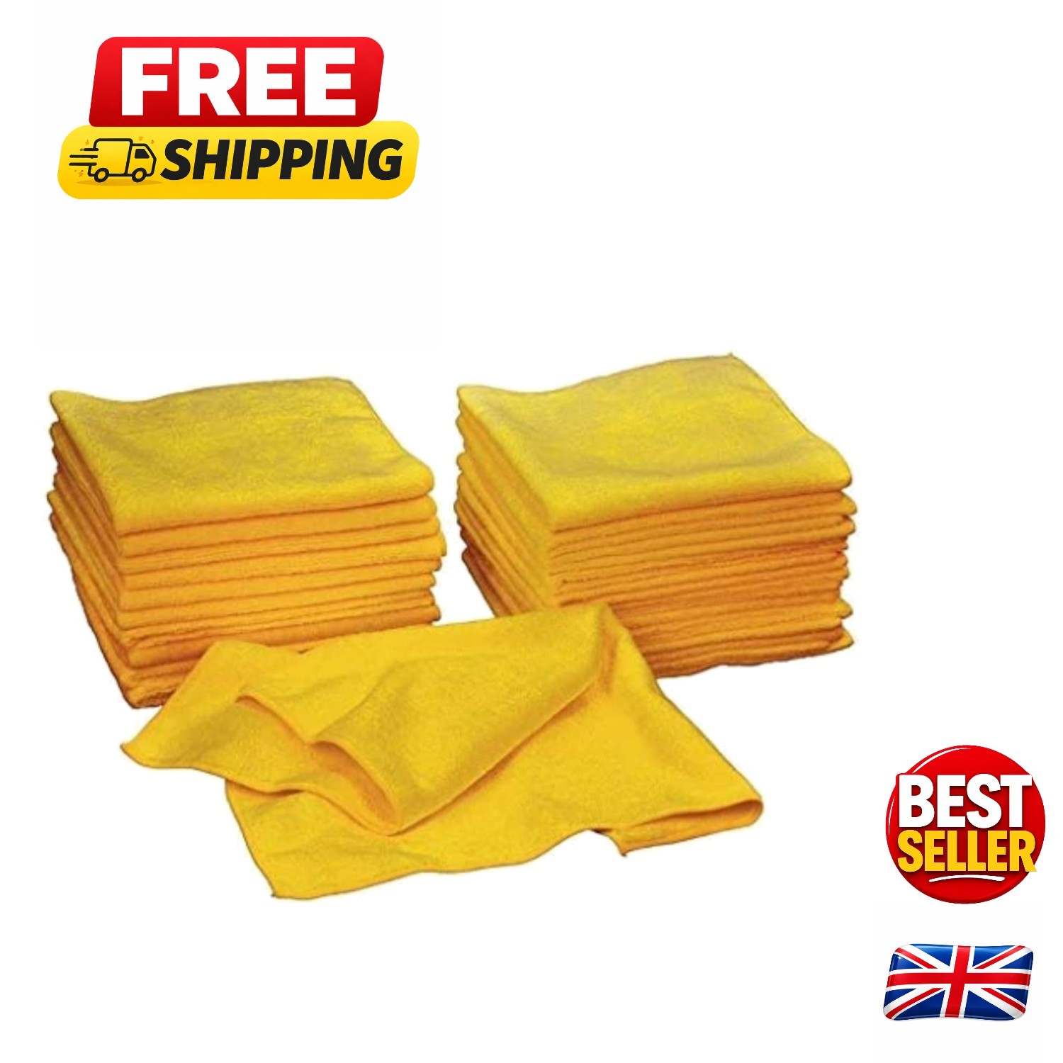 Signature Ultra Plush Microfiber Towels 12 Pack - Eco-Friendly Cleaning Cloths
