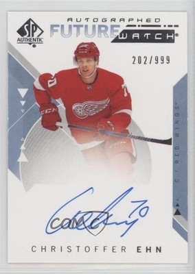 2018 SP Authentic Future Watch 202/999 Christoffer Ehn #222 Rookie Auto RC g3b