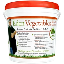Eden Vegetables & Leafy Greens Organic Enriched Fertilizer - Neem Plant Food ...