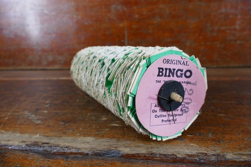 Vintage Bar Tavern Gambling Bingo Pull Tab Number Roll Trade Stimulator