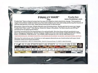Hair Fiber Refill Bag - Hair Building Fibers - 25 Gram Thickener - Refill Pac...