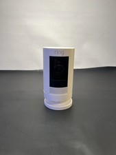 Ring 5UM7E5 White Stick Up Cam Battery Security Camera-