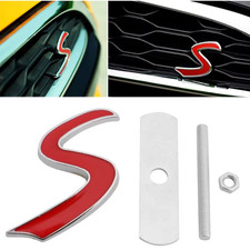 FOR MINI COOPER S GRILL BADGE REPLACEMENT EMBLEM METAL WITH FITTING KIT GRILLE