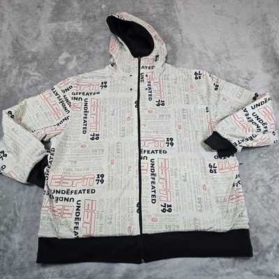 Y2K ESPN 1979 Undefeated Reversible Hoodie Men's White / Black Sports Size 2XL