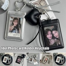 Photocard Holder Keychain Idol Photo Sleeve ID Card Cover Photo Display Pendant.