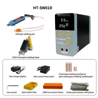 Energy Storage Capacitor SpotWelder + Voltage TesterPortable Battery Repair Tool