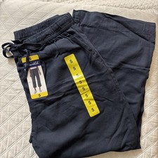 Splendid Ladies Pull Up Wide Leg Crop Pant Navy SM 1767950 New With NWT