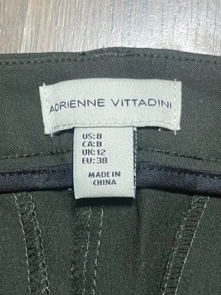 Брюки Adrienne Vittadini, женские размер 8, зеленые, китайские, плоские спереди - Изображение 4 из 4