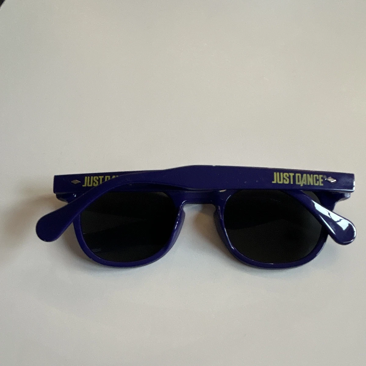 JUST DANCE Jungen Sonnenbrille rund blau, schwarze getönte Kunststoffgläser