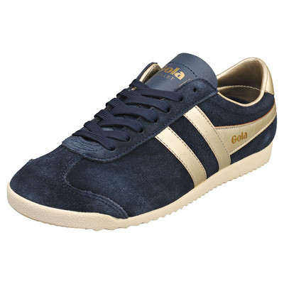 Gola Bullet Pearl Womens Casual Trainers in Navy Gold UK