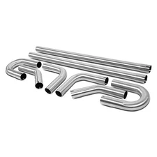 DIY 8Pcs 3"OD Stainless steel Mandrel Bend Straight U-Bend Exhaust System Pipes