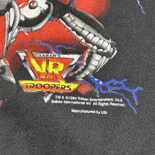 Deadstock Vintage 1994 VR Troopers Sweatshirt 90s Kids XL / Adult Small 18.5x26 - Picture 4 of 23