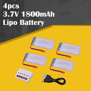 4Pcs-3-7V-1800mAh-Lipo-Battery-JST-Plug-High-Capacity-For-Drone-RC-Quadcopter