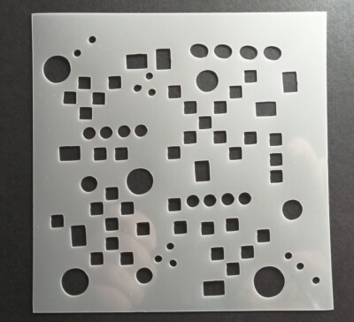 Kreis Punkte Quadrat Schablone Kartenherstellung Scrapbooking Journal Planer Handwerk Kunst