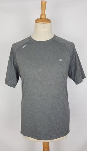 H2 Champion Mens Pro-Tech Dry-Tech Blue/Grey/Black Athletic Gym Active T-Shirts - Picture 11 of 19
