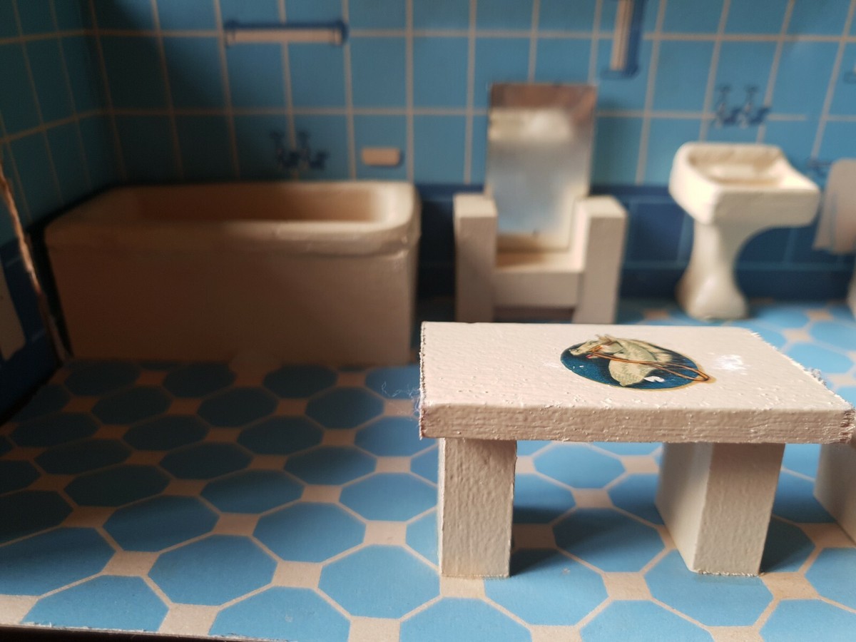 Jouet ancien salle de bain de poupée de poupée - Jeux & Jouets