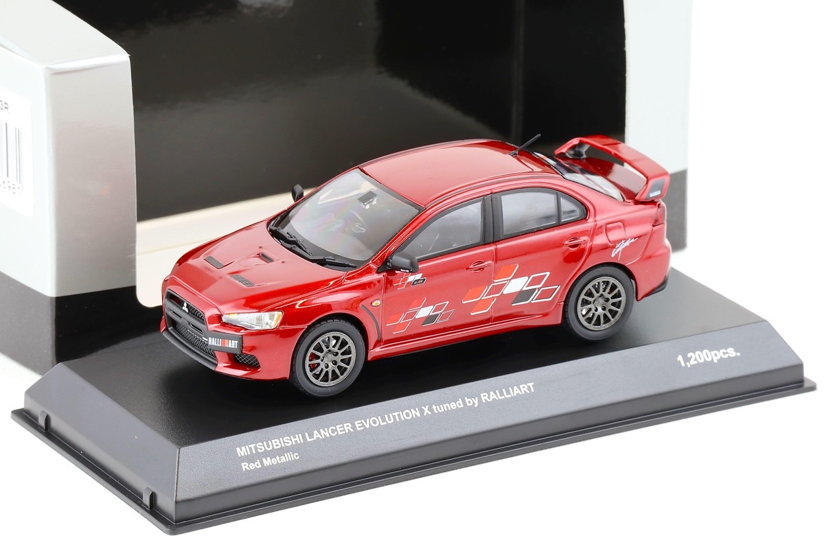 1:43 Kyosho Mitsubishi Lancer Evolution X RALLIART red