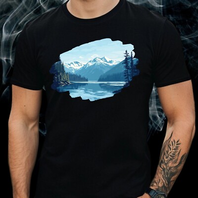T-Shirt Herren Olympic Nationalpark Motiv Baumwolle Größe S bis 5XL