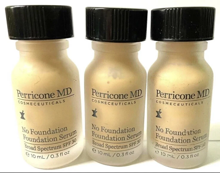 3 x 10 ml perricone md keine grundierung serum leicht bis mittel insgesamt 30ml