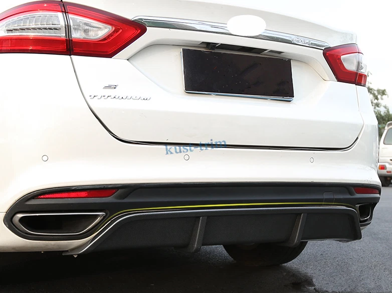 2013 2017 For Ford Fusion Mondeo Rear Bumper Diffuser Lip Spoiler