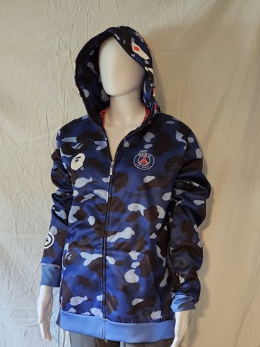 B.ape Shark Full Zip Hoodie Camo Head Jacket Hip Hop Tops Coat for Boys - Picture 1 of 8