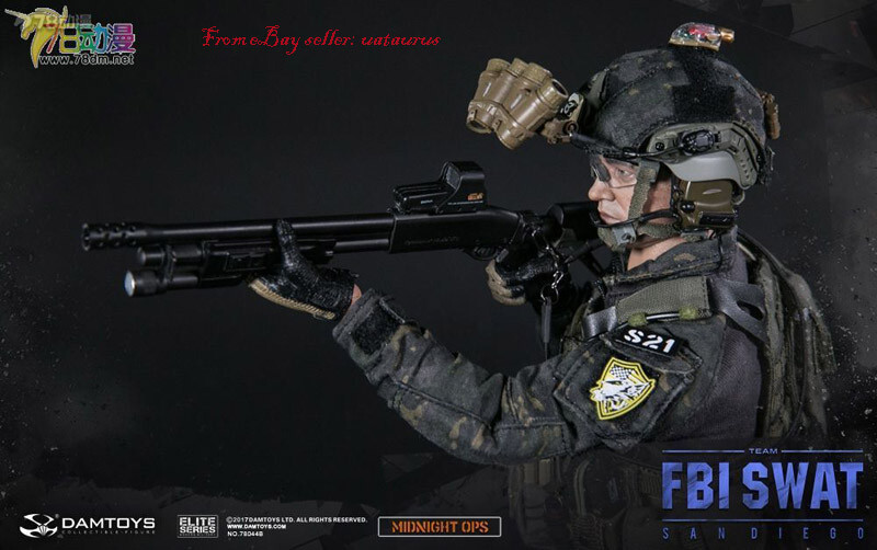 DAMTOYS 1/6 78044B San Diego Midnight Ops FBI SWAT Team Agent