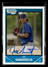 2007 Bowman Chrome Jeff Samardzija Prospect Refractor Autograph /500 FX3085