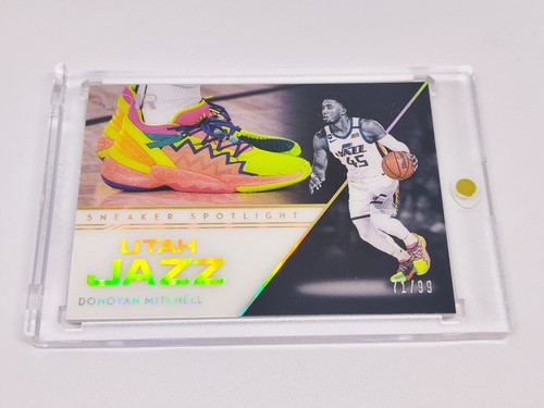 2020-21 Panini Noir Sneaker Spotlight #4 DONOVAN MITCHELL /99!!