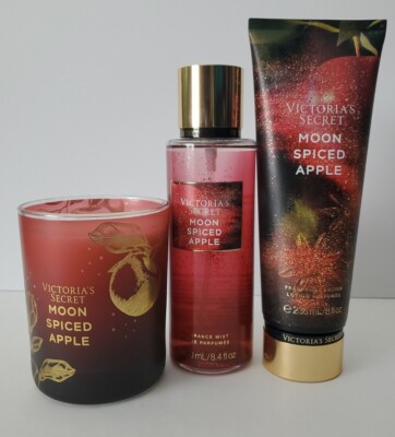 3 PCS SET VICTORIA'S SECRET MOON SPICED APPLE FRAGRANCE MIST