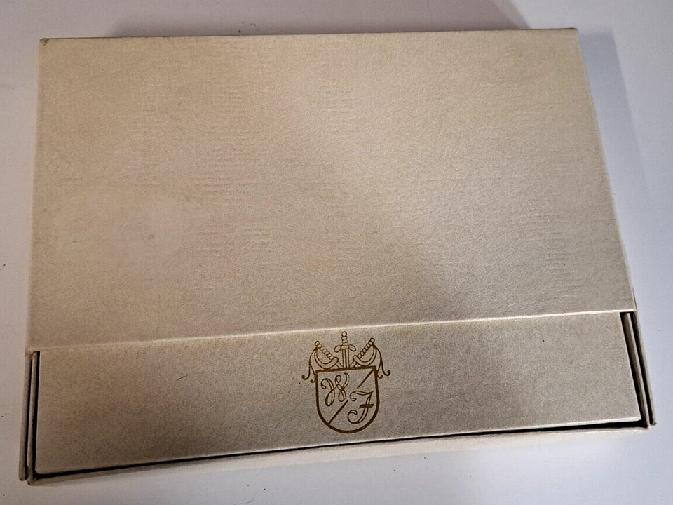 Juego de 6 cuchillos vintage de baquelita de acero inoxidable Washington Forge caja original Foto 3 de 4