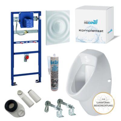Grohe Rapid SL Vorwandelement Urinal Set + Siphon + Betätigungsplatte + Silikon