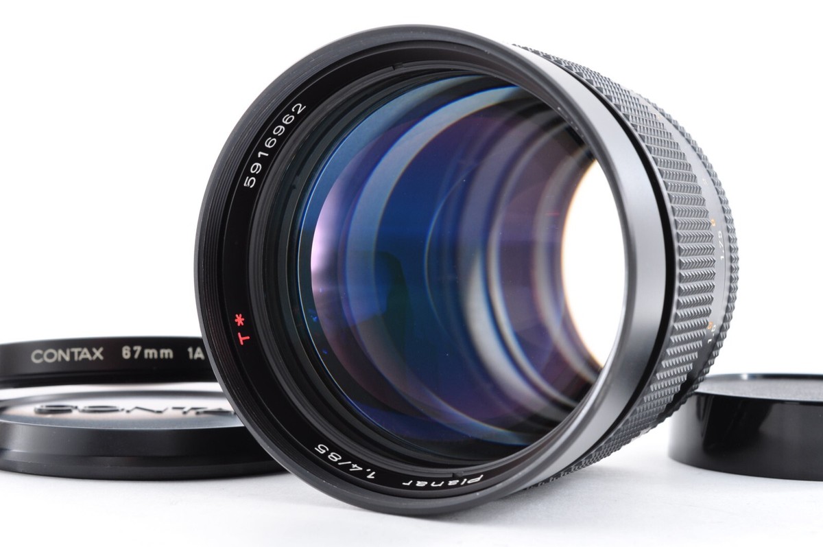 Contax Carl Zeiss Planar T* 85mm f1.4 AEG Lens C/Y Mount Fron 