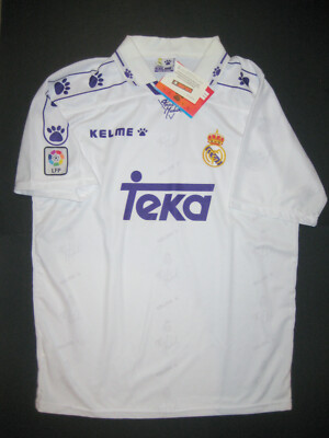New 1994/1995/1996 Authentic Kelme Real Madrid Home Jersey