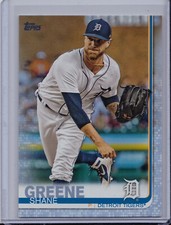 Shane Greene 2019 Topps Series 1 Father's Day Powder Blue /50 Border Parallel