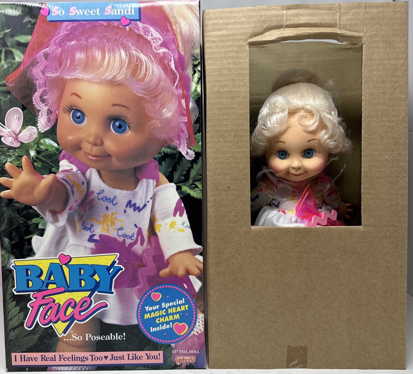 Galoob Baby Face So Sweet Sandi Doll #1 Mold Articulated Joints Blonde ...