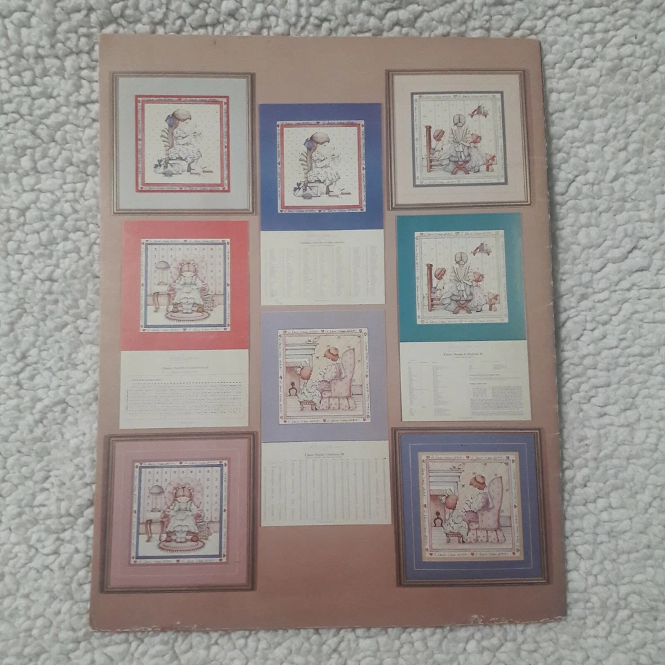 Vintage Alma Lynn Presents I Love Cross Stitch 7 Designs Booklet ALX-25 1984 - Image 4 of 4