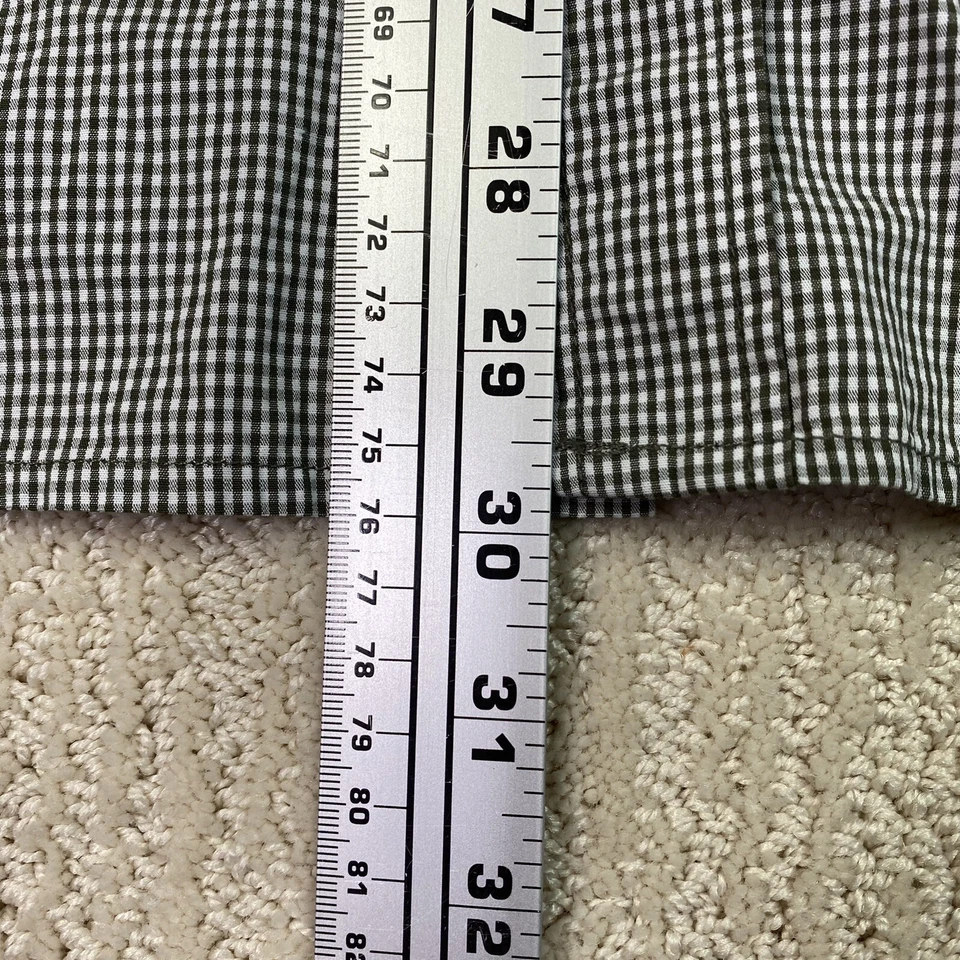 Рубашка Sperry на пуговицах мужская большая серая белая клетчатая с длинным рукавом - Изображение 4 из 4