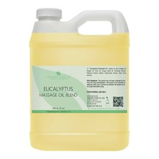 Eucalyptus massage oil 100 natural non-gmo deep tissue muscle spa 32 oz quart