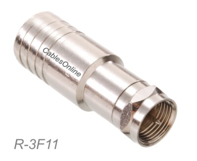 RG11 Crimp-On Type Silver Plate Contacts F-Connector