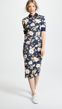 Alice + Olivia Delora Collared Floral Print Sheath Dress Size 12 NWOT
