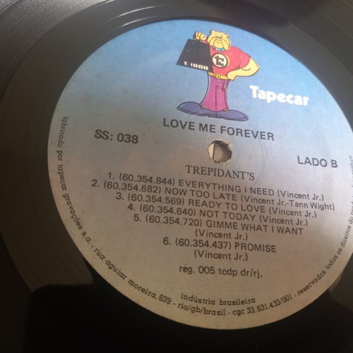 TREPIDANTS LP LOVE ME FOREVER mit Einsatz 78' FUNK SOUL BOOGIE BRASILIEN SEHR GUTER ZUSTAND + - Bild 6 von 8