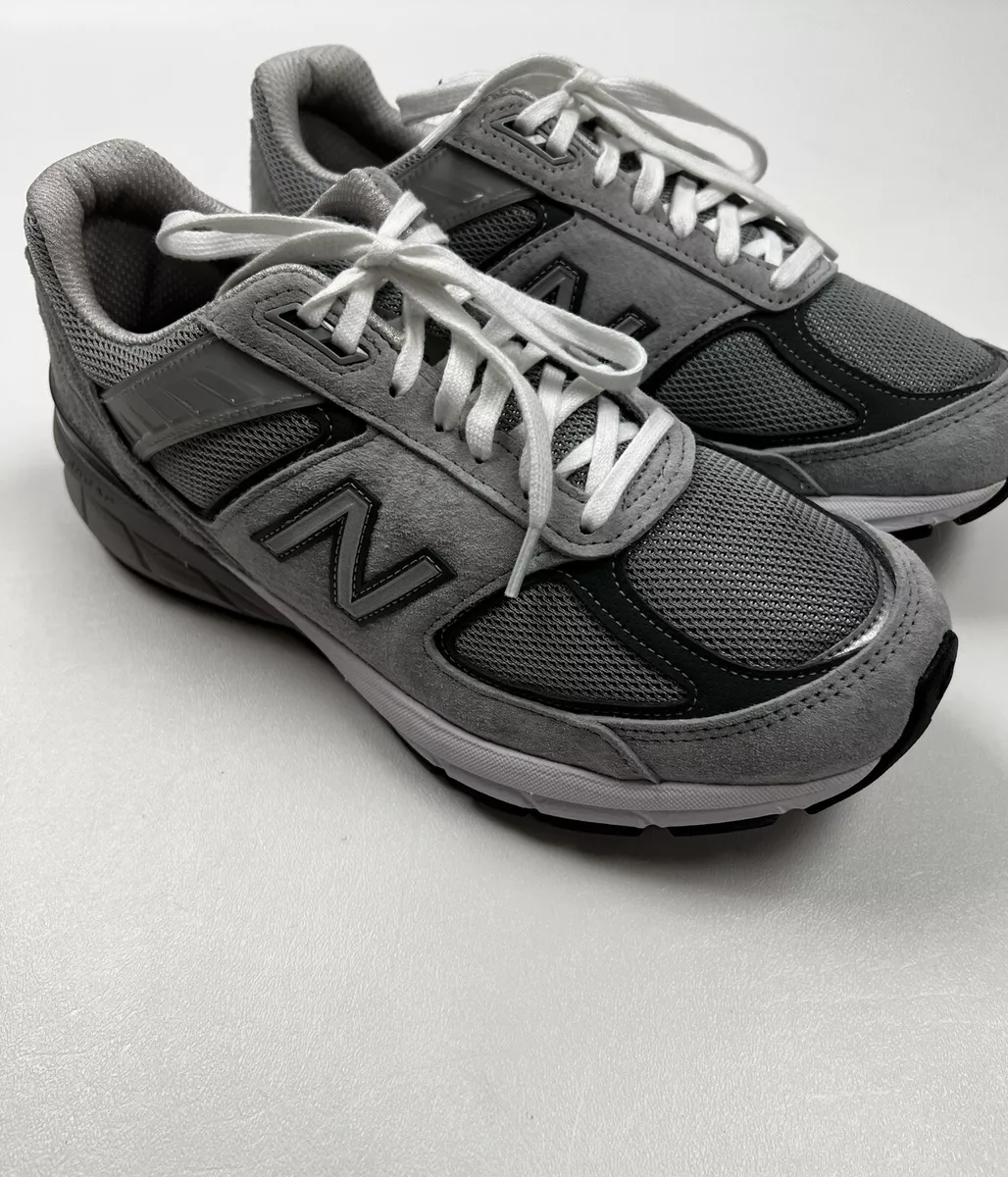 940 New Balance 990 v5 Men Gray Sneakers Size 8.5 4E RETAIL $185 MADE IN |